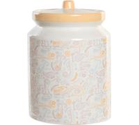 Vase DKD Home Decor 15 x 15 x 21 cm Blanc Jaune Dolomite Shabby Chic