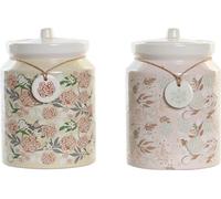 Vase DKD Home Decor 15 x 15 x 21 cm Dolomite Traditionnel (2 pièces)