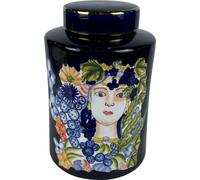 Vase DKD Home Decor Porcelaine Noir Shabby Chic (21 x 21 x 31 cm)