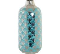 Vase DKD Home Decor Porcelaine turquoise Orientale (15 x 15 x 41.5 cm)