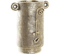 Vase DKD Home Decor visage or Magnésium moderne (29 x 19,5 x 36 cm)
