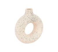 Vase Dolomite Créateur d'intérieur "Circle" 27x9.5x30cm Blanc & Noir