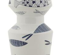 VASE DOUBLE POISSON EN CÉRAMIQUE