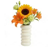 Vase en - 9,5/11 cm - Vase en | Récipient de bouquet d'art décoratif moderne, pour la maison, centre de table, ferme, salon, table à manger, chambre à coucher, bibliothèque