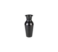 Vase en acier noir, martelé, à poser - White Label, Dunja - Ø16x40 cm