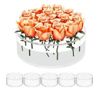 Vase en Acrylique Transparent Rond pour Arrangement de Fleurs - Décoration D'intérieur, Centre de Table, Mariage