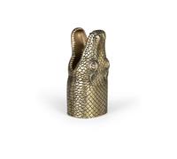 Vase en aluminium recy oré, à poser, effet peau d'alligator - Bold Monkey, Alligator - Ø18x35 cm