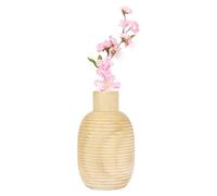 Vase en bois - Décoration florale naturelle, récipient de sculpté à la main, décoration de table en bois massif, accents intérieurs professionnels, fournitures de ferme rustiques pour salle à