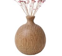 Vase en bois - Vase à fleurs | Accessoire de décoration d'intérieur - Mini vases en bois, vases en bois massif séchés de style japonais, vase à fleurs séchées, composition florale faite à la main