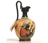 Vase en céramique avec figurine noire grecque Apollo 17 cm