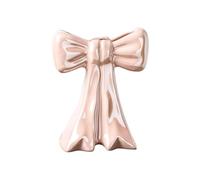 Vase en céramique avec nœud - Grand vase fin - Porte-stylos - Porte-pinceaux de maquillage - Design contemporain - Décoration pour femme - Pour la maison, l'étagère, la table du salon - KzW789 (A)