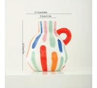Vase en céramique créatif et adorable Une pièce décorative luxueuse et sophistiquée pour le salon Un mini-vase avec un design unique et distinctif Convient pour une exposition dans les salons, les cou