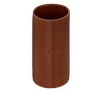 Vase en Céramique émaillée Marron Caramel D 10 x H 20 cm - Atmosphera