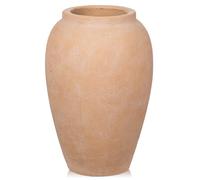 Vase en céramique - Hauteur : 27 cm - Fabriqué à la main - En terre cuite - Vase de table - En céramique - Pour décoration de salon, maison, bureau - Pour herbe de la pampa, décoration rustique et