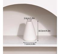 Vase En Céramique Nordique Blanc,Mini Pot De Fleur,Bouteille De Plantes Modernes,Arrangement Floral Décoratif,Vases D'exposition,Décoration De Table Pour La Maison.A8.