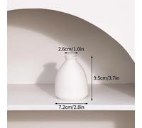 Vase En Céramique Nordique Blanc,Mini Pot De Fleur,Bouteille De Plantes Modernes,Arrangement Floral Décoratif,Vases D'exposition,Décoration De Table Pour La Maison.A6.