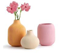 Vase en céramique pour décoration, petits vases boho fixés pour la maison, décoration de ferme minimaliste moderne, vases de bourgeon décoratifs pour décor de plateau, table, étagère, manteau et