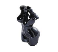 Vase en céramique sculpté corps humain - Vase moderne homme femme - Statues artistiques pour décoration de maison ou de bureau - Noir