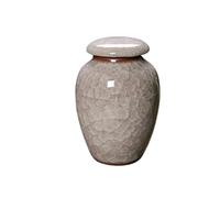 Vase en forme de cercueil pour petit animal de compagnie peint à la main Marron
