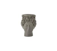Vase en grès gris, à poser, décoré à la main - Bloomingville, Akira - Ø21x30 cm