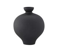 Vase en grès Rellis 6x24 cm noir