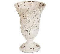 Vase en magnésie Blanche 18x18x27h