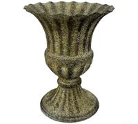 Vase en métal avec finition rustique pour un style d'intérieur traditionnel et des présentations florales séchées durables (16W6106MCE-1KD)