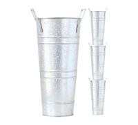 Vase en métal - Métal 850g | Support décoratif haut de 4 pièces, fleurs de mariage, décorations de table de table, souvenir de fleurs de la ferme, décoration intérieure | Salon