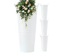 Vase en métal - Métal 850g | Support décoratif haut de 4 pièces, fleurs de mariage, décorations de table de table, souvenir de fleurs de la ferme, décoration intérieure | Salon