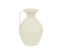 Atmosphera - Vase en métal SYLVAIN - H. 36 cm - Blanc - Sylvain Blanc G