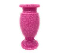 Vase en Plastique pour cimetière commémoratif - Imitation Granit Rose