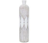 Vase en polyrésine Atene 15 x 60 cm Blanc G