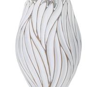 Mauro Ferretti - Vase en polyrésine Honduras 27 x 41.5 cm Blanc G