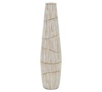Vase en résine Mauro Ferretti Hanoi Blanc 17x68,5 cm