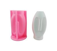 Vase en résine pour béton - Décoration d'intérieur - Forme de visage humain - Moule en silicone pour pot de fleurs