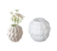 Vase en silicone Moules Résine Artisanat Fleur de Goutte de pluie rotative époxy flexible pour jardinières créatives en béton