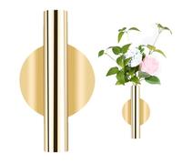 Vase en Tube de Fleur Mural,Tube de Fleur Mural | Vase à Fleurs séchées - Vase à Fleurs Style Boho, Tube de Fleur Mural en métal, décoration Minimaliste, Support Floral pour la Maison, Salon, Chambre