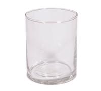 Rayher Vase en verre blanc, transparent, 1 pce., ø8cm, H.10cm, décoration, bougies-46759000