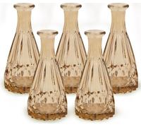 Vase en verre Boho/Vintage, taupe, 5 pièces