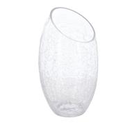 Vase en Verre ""Craquelé"" 23cm Transparent