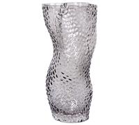 Vase en Verre Décoratif Moderne à Fleurs Gris 31 cm pour Table Accessoire Dytiko