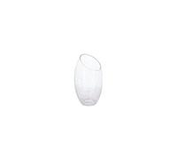 Atmosphera Vase bombé en verre – Effet craquelé – H. 23 cm