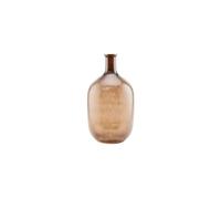 Vase en verre marron, à poser, rond - House Doctor, Tinka - Ø28xH51 cm