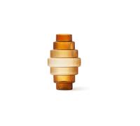 Vase en verre ocre h65cm Steps