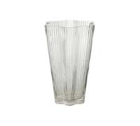 Vase en Verre Ondulé 26.5cm Transparent