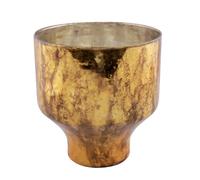Vase en verre Pole To Pole Flame (x8) Marron 19x19x19 cm