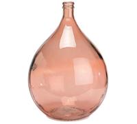 Vase en verre recyclé - AMADEUS - Dame Jeanne - 34L - Rose - 40 cm de diamètre - 56 cm de hauteur
