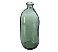 Atmosphera - Vase Dame Jeanne - Verre recyclé - Vert Kaki H51 cm