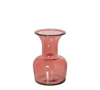 Vase en Verre recyclé en Rose 12 x 20 cm, Bouche 9/5 cm