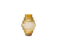 Vase en verre souflé ocre Steps